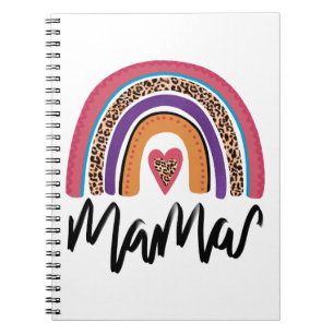 Caderno Espiral Mama Leopard Rainbow