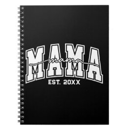 Caderno Espiral Mama Personalizada Ano de Fundação Mãe Estabelecid