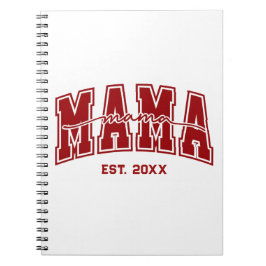 Caderno Espiral Mama Personalizada Ano de Fundação Personalizada M