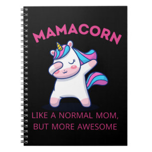 Caderno Espiral Mama Unicorn Fan Club