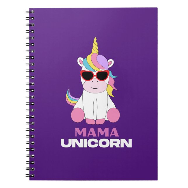 Caderno Espiral Mama Unicorn Magic Squad (Frente)