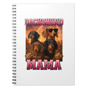 Caderno Espiral Mamãe Dachshund
