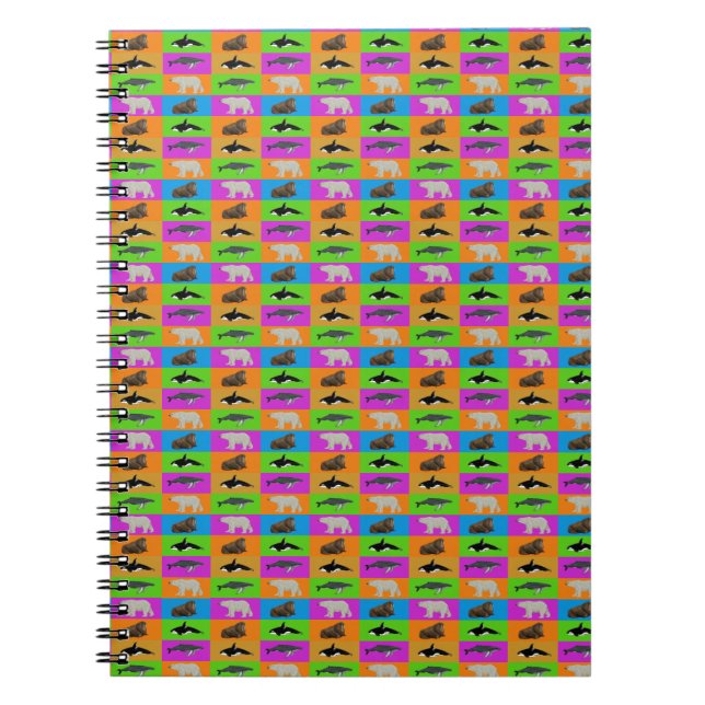 Caderno Espiral Mamífero Marinho (Frente)