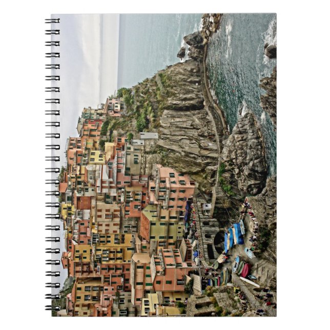 Caderno Espiral Manarola - O Cinque Terre - Itália - (Frente)
