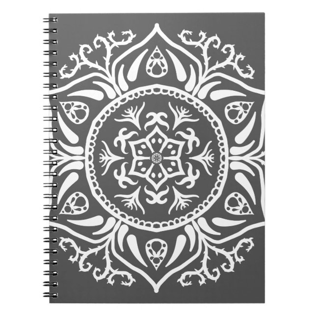 Caderno Espiral Manatee Mandala (Frente)