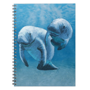 Caderno Espiral Manatees