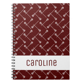 Caderno Espiral Manchas brancas de Maroon Lacrosse Patteradas
