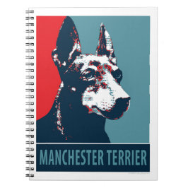 Caderno Espiral Manchester Terrier Hope Poster político parody