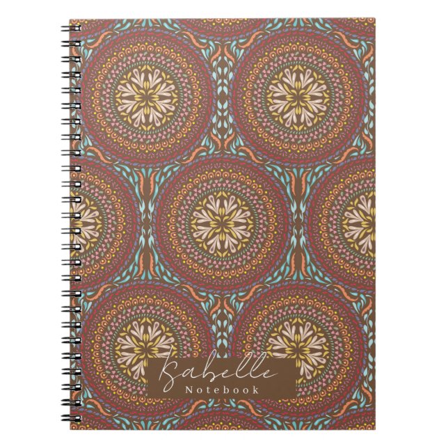 Caderno Espiral Mandala Brown (Frente)