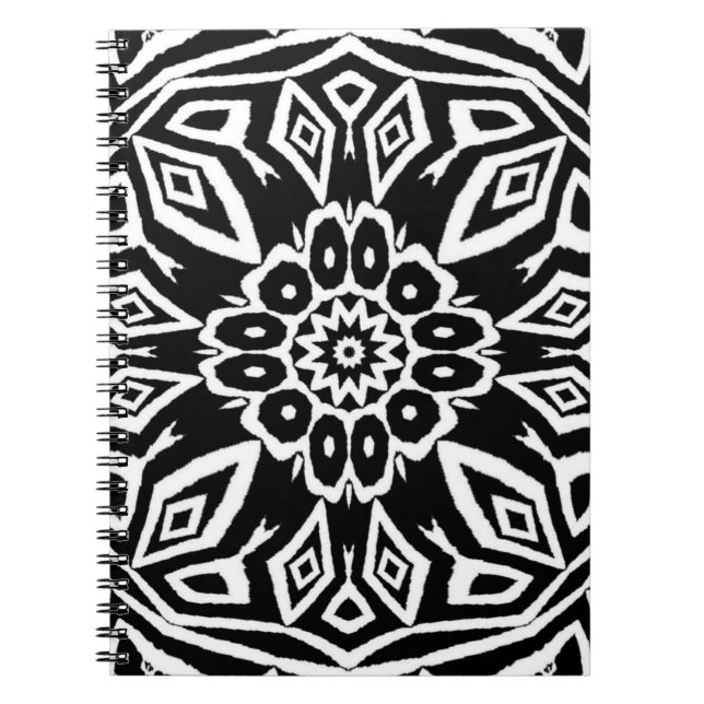 Caderno Espiral Mandala da Meia-Noite (Frente)