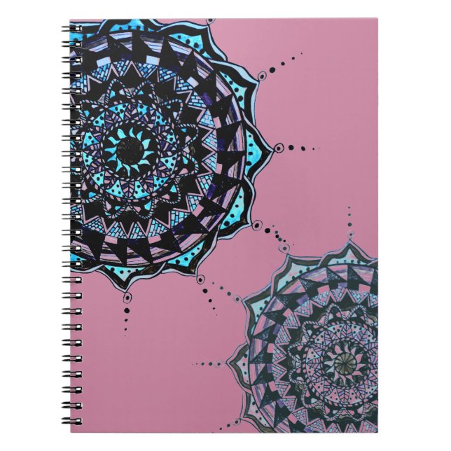 Caderno Espiral Mandala design (Frente)