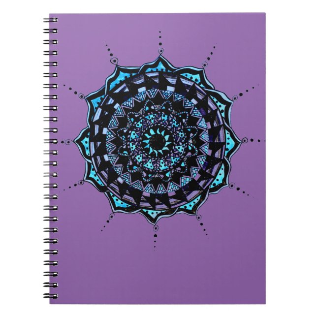 Caderno Espiral Mandala design (Frente)