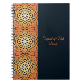 Caderno Espiral Mandala Explosão Solar