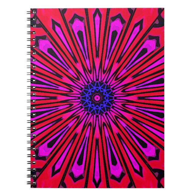 Caderno Espiral Mandala Floral Botânica (Frente)