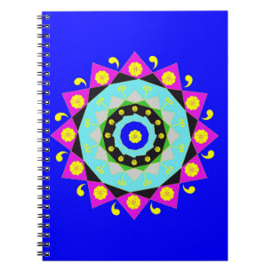 Caderno Espiral Mandala:Notebook decorativo