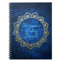 Mandala personalizada do ouro do Diário da poesia