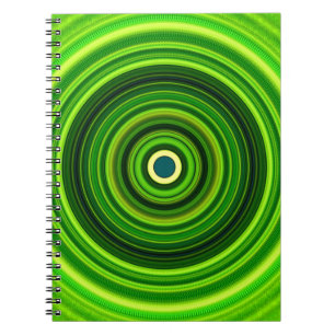 Caderno Espiral Mandala Verde Geométrico- 25436