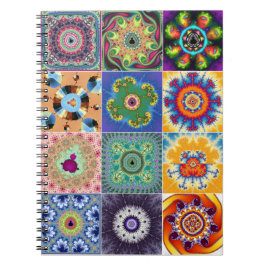 Caderno Espiral Mandelbrot Fractal Collage Notebook