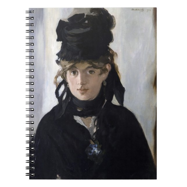 Caderno Espiral Manet - Berthe Morisot com um buquê de violetas (Frente)