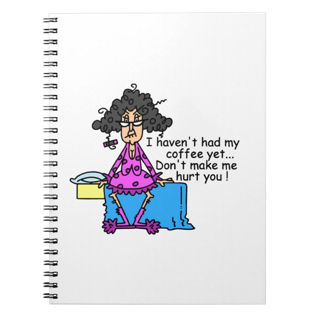 Caderno Espiral Manhã Antes do Café Humor (Frente)