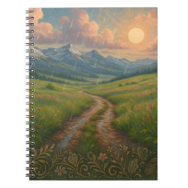 Caderno Espiral Manhã Ensolarada na Montanha