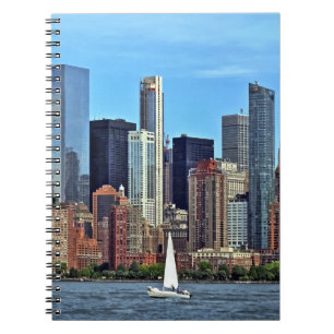 Caderno Espiral Manhattan NY - Navio De Navegação Por Manhattan Sk