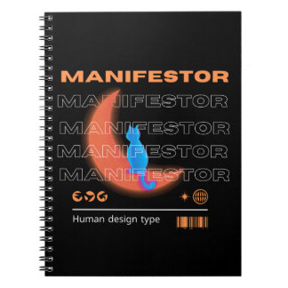 Caderno Espiral Manifestor type, human design