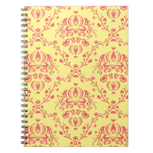 Caderno Espiral Manteiga e framboesa