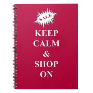 Caderno Espiral mantenha a calma e compre