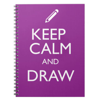 CADERNO ESPIRAL MANTENHA A CALMA E DESENHE