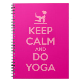 Caderno Espiral Mantenha a Calma e Faça Yoga