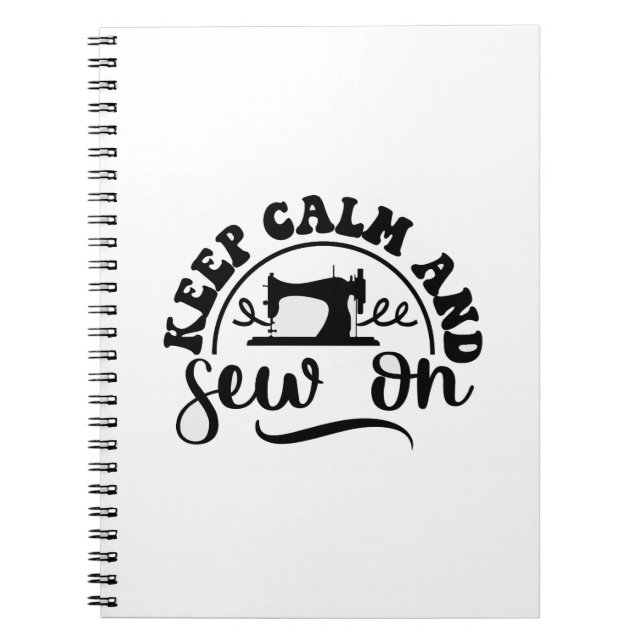 Caderno Espiral Mantenha a calma e mastigue (Frente)