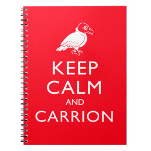 Caderno Espiral Mantenha a calma e o cadáver