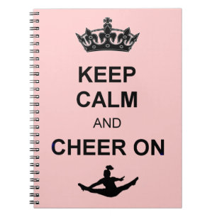 Caderno Espiral Mantenha a calma e o elogio sobre