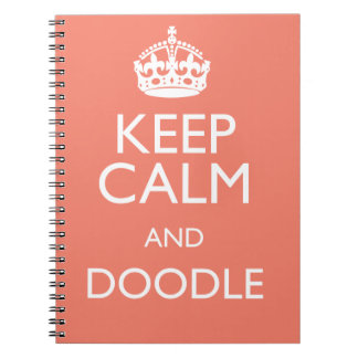 CADERNO ESPIRAL MANTENHA A CALMA E RABISQUE