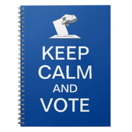 Caderno Espiral Mantenha a Calma e Vote 2026