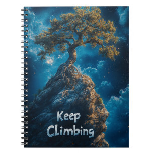 Caderno Espiral Mantenha o Diário das Montanhas Subindo - Livro Mo