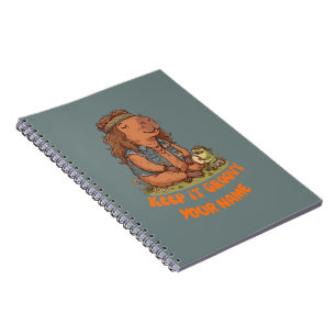 Caderno Espiral Mantenha-o Groovy Capivara Fofo Personalizado Retr