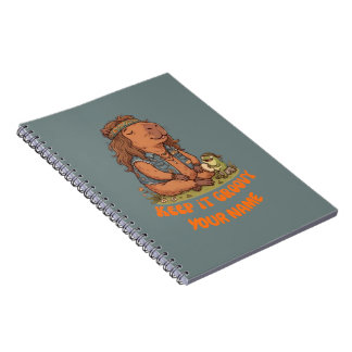 Caderno Espiral Mantenha-o Groovy Capivara Fofo Personalizado Retr