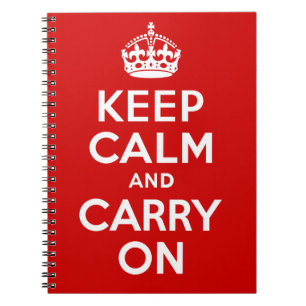Caderno Espiral Mantenha o notebook calmo