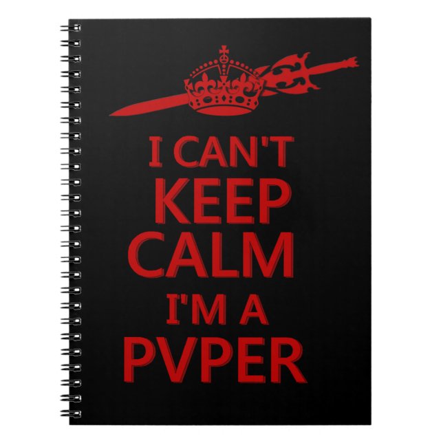 Caderno Espiral Mantenha o notebook inteligente PvP Gamer (Frente)
