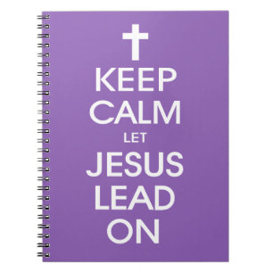 Caderno Espiral Mantenha-se Calmo Deixando Jesus Seguir-Se - Crist