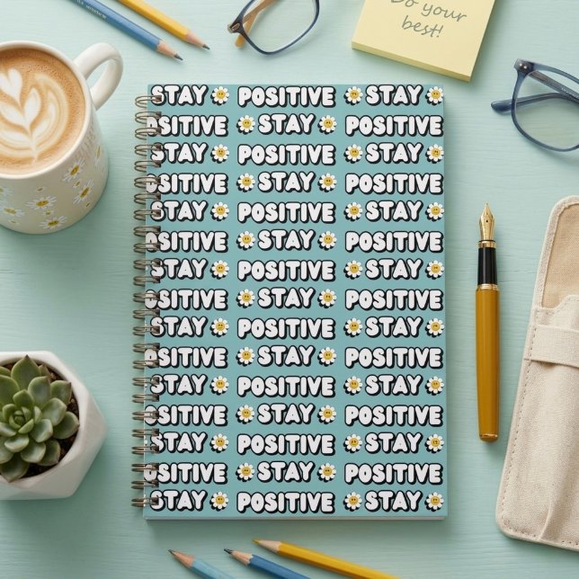 Caderno Espiral Mantenha-se Positivo (Criador carregado)