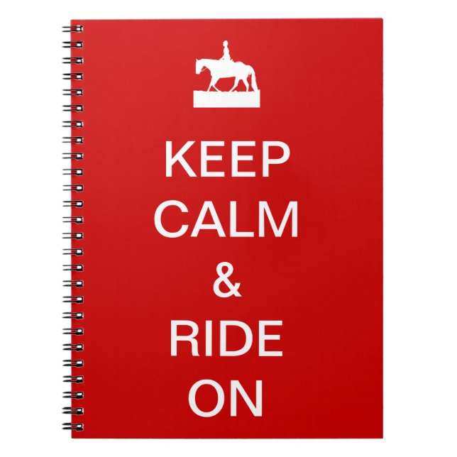 Caderno Espiral Manter calma e andar (Frente)