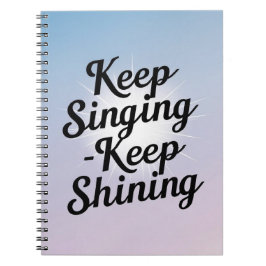 Caderno Espiral Manter Canto Manter Brilhante opção 2