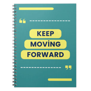 Caderno Espiral Manter Cotação Motivacional em Movimento