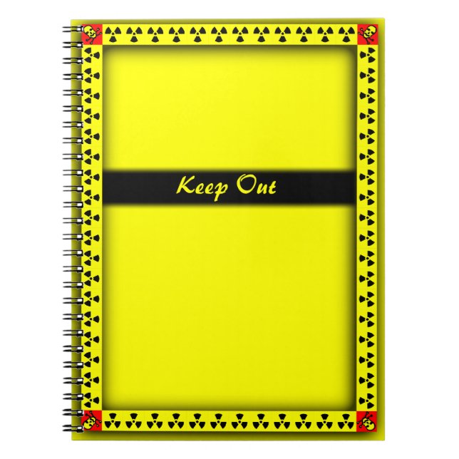 Caderno Espiral Manter fora do notebook personalizado (Frente)