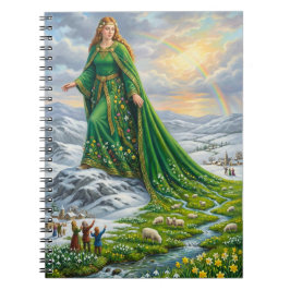 Caderno Espiral Manto de Brígida (Trazendo a Primavera)
