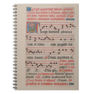 Caderno Espiral Manuscrito de Música Medieval Medieval de Domine A