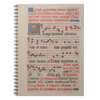 Caderno Espiral Manuscrito de Música Medieval Medieval de Domine A